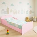 Ver imagem 1 de Mini Cama Montessoriana Juvenil Sonhar com Colchão - Rosa