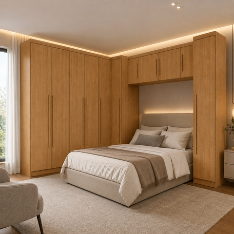 Guarda Roupa Modulado Dallas 8 Módulos 9 Portas de Bater 3 Gavetas