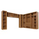 Ver imagem 4 de Guarda Roupa Modulado Dallas 8 Módulos 9 Portas de Bater 3 Gavetas