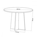 Ver imagem 3 de Mesa de Jantar 6 Lugares Calm com Vidro Mel/marfim/off White - Viero Móveis