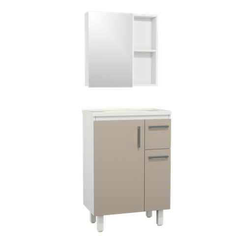 Conjunto Gabinete de Banheiro Gouda 60cm