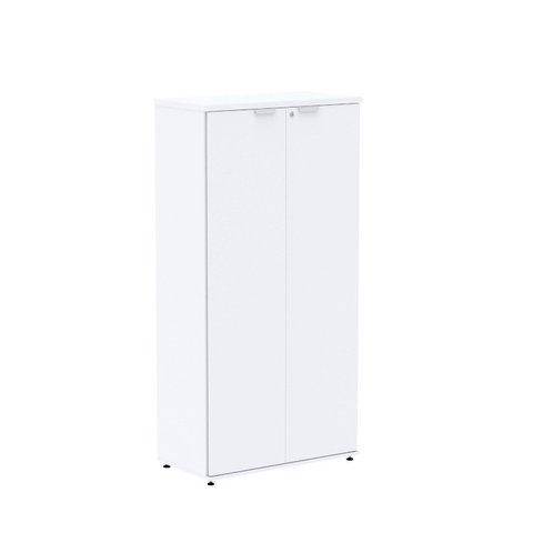 Armário Alto para Escritório 2 Portas com Chave 159,6cm P25 Branco