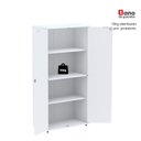 Ver imagem 7 de Armário Alto para Escritório 2 Portas com Chave 159,6cm P25 Branco