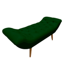 Ver imagem 2 de Recamier Sofá Calçadeira 1,98 M Realeza:suede Verde Musgo