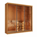 Ver imagem 5 de Guarda-roupa Casal 3 Portas de Correr 4 Gavetas Íris Yescasa