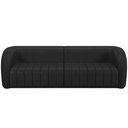 Ver imagem 4 de Kit Sofá 4 Lugares para Sala 252cm com 02 Poltronas Lazio M03 Corano Preto - Lyam Decor