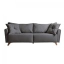 Ver imagem 2 de Sofá fixo Gales 2,10m Tecido Veludo Pés Natural