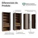 Ver imagem 4 de Guarda-Roupa Modulado 280 cm 7 Portas 4 Gavetas Rustic/Crema Neo Madesa 01