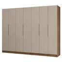 Ver imagem 1 de Guarda-Roupa Modulado 280 cm 7 Portas 4 Gavetas Rustic/Crema Neo Madesa 01