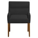 Ver imagem 6 de Kit 2 Cadeiras para Mesa de Jantar Angel Base Madeira Corano Preto - Nexta Casa