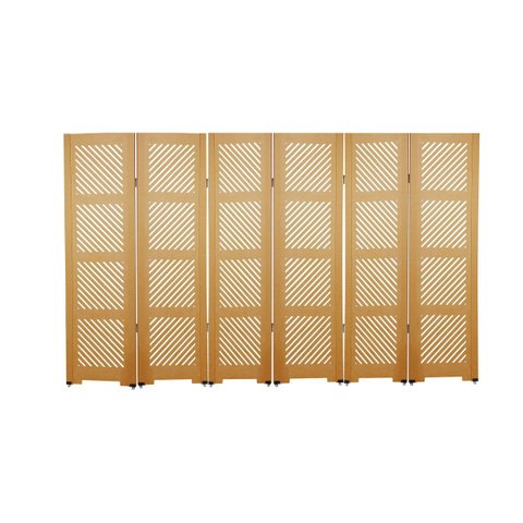 Biombo Ripado 45 6 Folhas c/ 12 Pezinhos