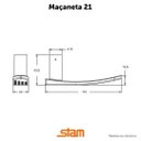 Ver imagem 4 de Fechadura Porta Banheiro Inox Cromada Standard 1820/21 Stam