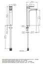 Ver imagem 2 de Misturador Monocomando para Lavatório de Mesa Bica Alta Lift Cromado - Docol