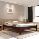 Ver imagem 1 de Cama Turca Queen de Madeira Maciça Reforçada Cor Castanho