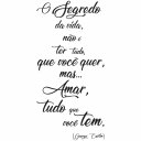 Ver imagem 3 de Adesivo de Parede Decorativo Frase Motivacional o Segredo - George Carlin