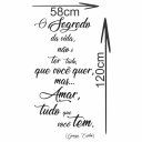 Ver imagem 2 de Adesivo de Parede Decorativo Frase Motivacional o Segredo - George Carlin