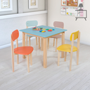 Ver imagem 2 de Conjunto Mesa Infantil com 4 Cadeiras Multicolorida:colors