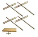 Ver imagem 1 de Kit 4un Suporte Interno Prateleira Fixação Invisível T 25cm
