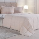 Ver imagem 1 de Edredom Casal Toque de Plumas 260 Fios New 180x220cm Tessi Marfim