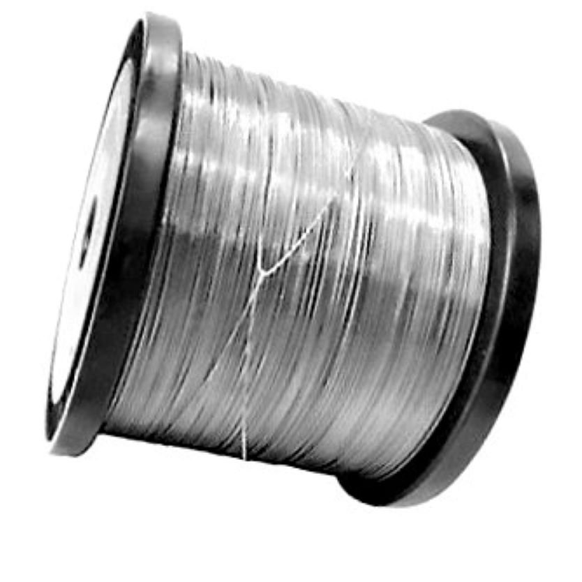 Conexão/anilha/luva número 0 em metal niquelado para cabo de aço de pesca - 9