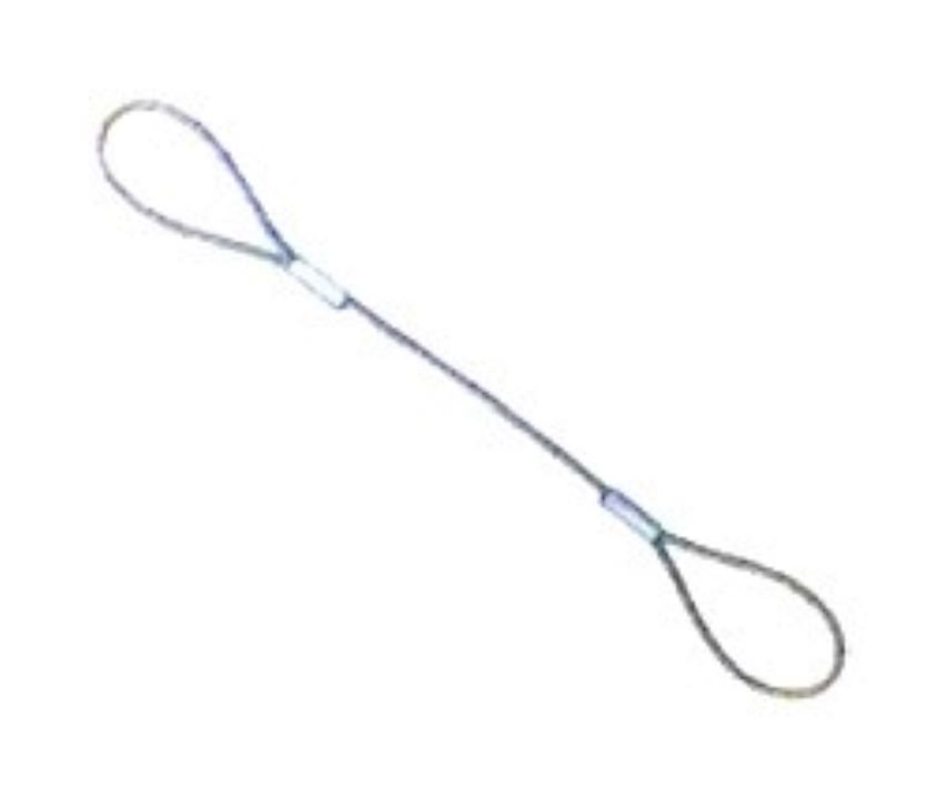 Conexão/anilha/luva número 0 em metal niquelado para cabo de aço de pesca - 8