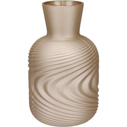 Vaso Decorativo Garrafa Home&Co Vidro 25x14x14cm Dourado