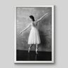 Quadro Fotografia Ballet Dancer - 30x20cm - Moldura Padrão Branco - 1
