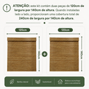 Ver imagem 7 de Kit Persiana Pronta Rolô Bambu 200LARG X 140ALT Natural (2 Pçs)