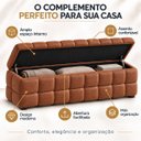 Ver imagem 7 de Recamier Baú Cama Queen 193cm Banco Puf Estofado