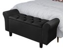 Ver imagem 1 de Recamier Baú 1,50m Lara para Cama Casal Premium Estilo Decorativo Closet Estofado Cor Preto