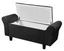 Ver imagem 4 de Recamier Baú 1,50m Lara para Cama Casal Premium Estilo Decorativo Closet Estofado Cor Preto