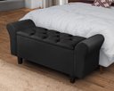 Ver imagem 2 de Recamier Baú 1,50m Lara para Cama Casal Premium Estilo Decorativo Closet Estofado Cor Preto