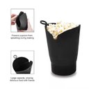 Ver imagem 5 de Pipoqueira para Micro-Ondas Retratil Silicone Multiuso Prepara Pipoca Miojo Arroz Preto Kangur