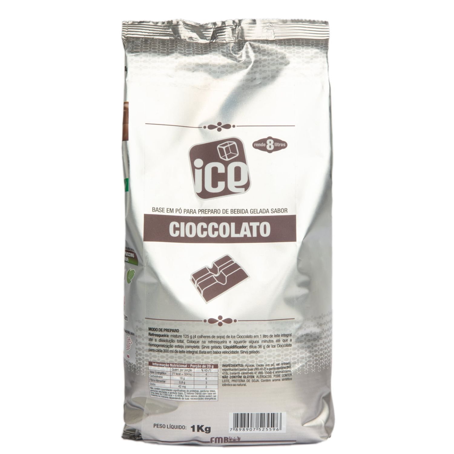 Preparado para chocolate gelado Ice Ciocolatto FMB 1 Kg