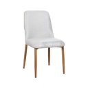 Ver imagem 5 de Kit 8 Cadeiras de Jantar Montana Estrutura Aço Carbono Laminado Natural com Estofado Linho Cru