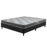 Cama Box Viúva Preta + Colchão Washington Espuma D23 128cm - 1