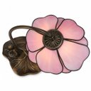 Ver imagem 4 de Abajur Decorativo Tiffany Rosa a:42 L:19