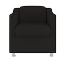 Ver imagem 3 de Poltrona Tilla Sala de Espera em Suede Balaqui Decor Preto