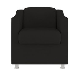 Poltrona Tilla Sala de Espera em Suede Balaqui Decor Preto - 3