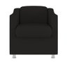 Poltrona Tilla Sala de Espera em Suede Balaqui Decor Preto - 3