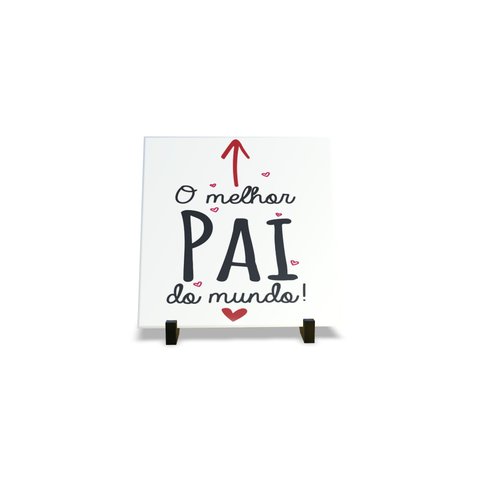 Porta Retrato Dia Dos Pais Decorativo em Azulejo Personalizados