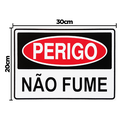 Ver imagem 2 de Combo 6 Placas De Sinalização Perigo Não Fume 30x20 Acesso - S-218 F9e