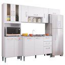 Ver imagem 1 de Cozinha com Balcão de Pia Lavínia Branco - Poquema
