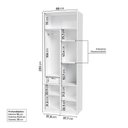Ver imagem 4 de Quarto Montessori Mini Cama Giulia e Guarda-Roupa Curió 2 Portas Casatema MadeiraOriginals Branco