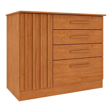 Cômoda com 4 Gavetas 104cm Multimóveis CR35477 Cinamomo