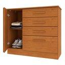 Ver imagem 4 de Cômoda com 4 Gavetas 104cm Multimóveis CR35477 Cinamomo