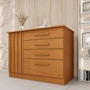 Ver imagem 2 de Cômoda com 4 Gavetas 104cm Multimóveis CR35477 Cinamomo