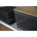 Ver mais imagens de Cesto Organizador Grid com Tampa de Bambu 20l Preto - ou