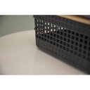 Ver imagem 5 de Cesto Organizador Grid com Tampa de Bambu 20l Preto - ou