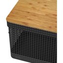 Ver imagem 3 de Cesto Organizador Grid com Tampa de Bambu 20l Preto - ou